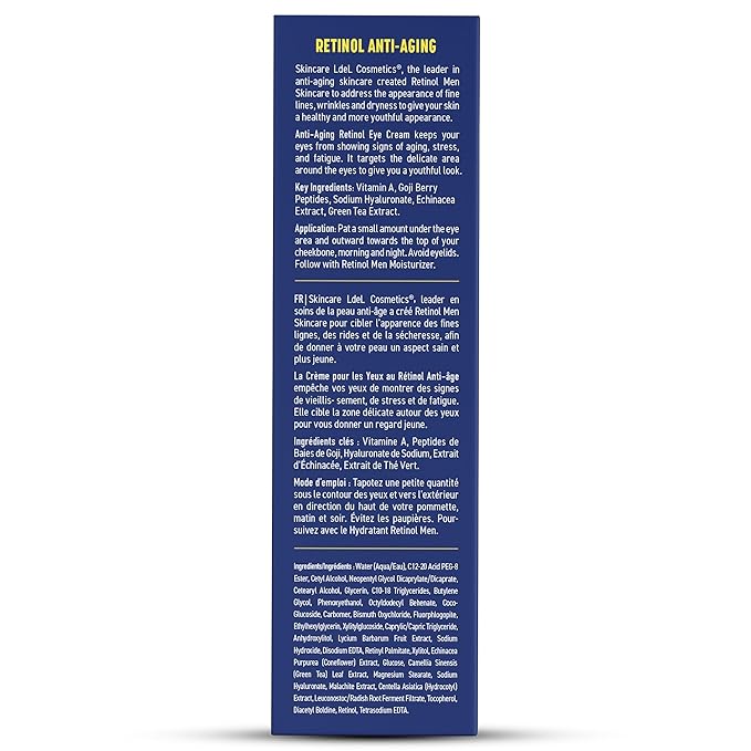 Retinol Men’s Eye Cream – The Original Retinol Eye Treatment For Men – Targets Under-Eye Area to Reduce Puffiness & Dark Circles, Boost Hydration & Drastically Minimize the Visible Signs Of Aging