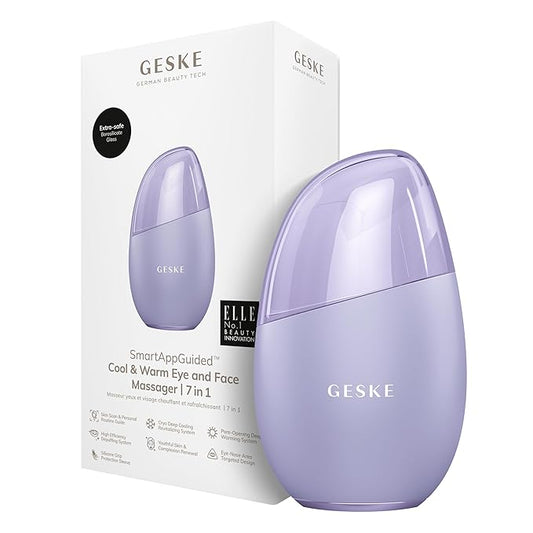 SmartAppGuided™ Cool & Warm Eye & Face Massager | 7 in 1 | Multi Massager | Face & Neck | Battery-free Cooling & Warming | Firms, Relaxes & De-Puffs Skin | Eye-Nose Area Targeted Design