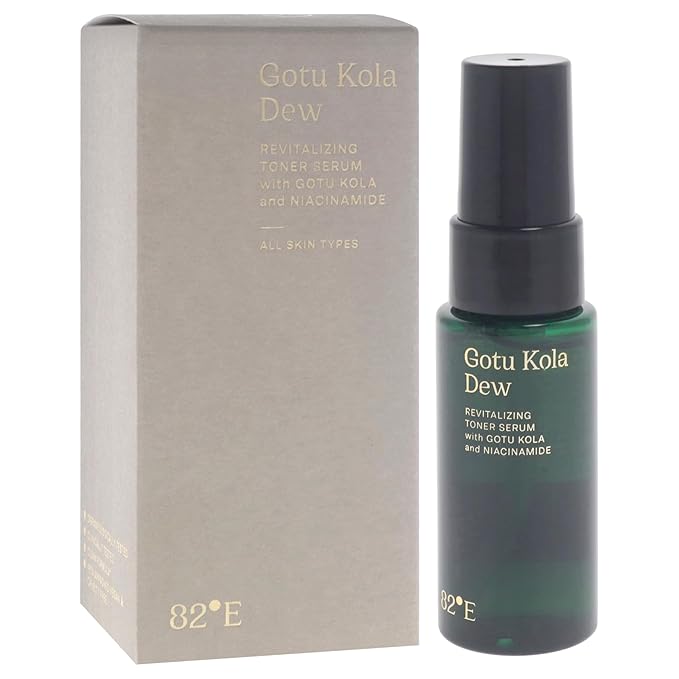Gotu Kola Dew Revitalizing Toner Serum by 82E for Women - 1 oz Serum
