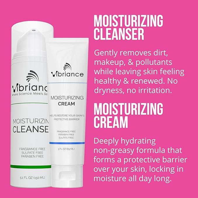 Vibriance Premium Skincare Bundle | Super C All-in-One Serum, Face Cleanser, Moisturizing Cream, Sheer Zinc Sunscreen SPF 50, Age Defying Body Creme - Heal, Hydrate, Protect, Rejuvenate