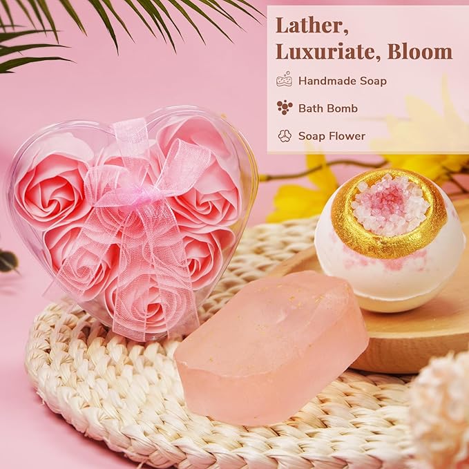 Birthday Gifts for Women - Unique Self-Care Gift Baskets for Mom, Sister, Friend, Coworker & Bestie | Thoughtful Care Package, Friendship Gifts for Her, Wife, Grandma (Mothers Day Gifts)