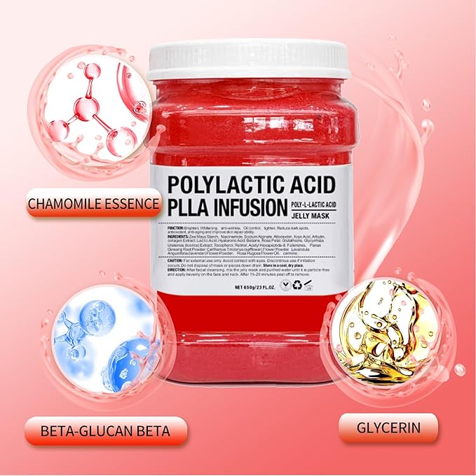 Jelly Mask for Facials Professional, Hydrating & Moisturizing Peel-Off Natural Gel Face Mask SkinCare, Professional Spa Use Jelly Face Masks, Deep Hydration & Glow 23 Fl Oz (Polylactic Acid)