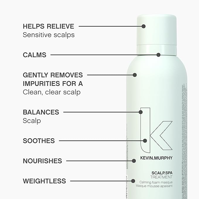 KEVIN.MURPHY SCALP.SPA TREATMENT - Calming Foam Masque - Scalp Treatments - Dry Scalp Relief - Scalp Care - With Carrot Root & Celery Seed Extract - 170 mL / 5.7 fl oz