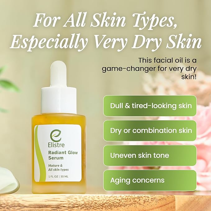 Radiant Glow Serum, 1 fl oz For Mature and All Skin Types