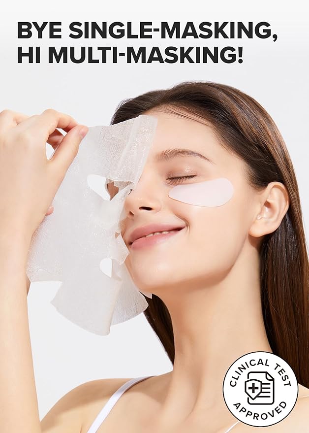 I Dew Care Korean Skin Care Set Trio - Vitamin To Glow Pack + Korean Sheet Mask Pack 5-Day Eye&Face Multi-masking Set - Hot as Sheet Bundle