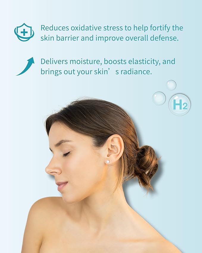 Hydrogen Rich Water Facial Sprayer Nano Mister Portable Face Deep Moisturizing | SPE PEM Technology for Face Hydrating Antioxidant Skin Care Daily Makeup 1400 ppb- Upgraded