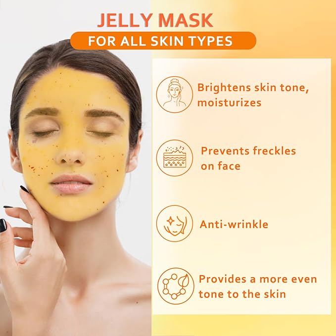 Rose Jelly Mask Powder for Facials Care Vitamins C Hydro Jelly Masks for Facials Professional
