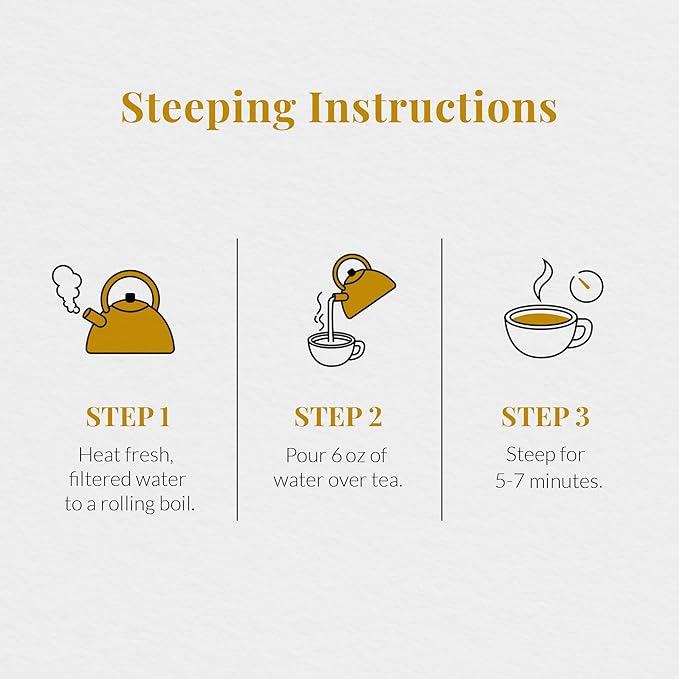 The Republic of Tea Organic Honeybush Vanilla Turmeric SuperDigest Tea® | Probiotic Tea Bag (36 count)