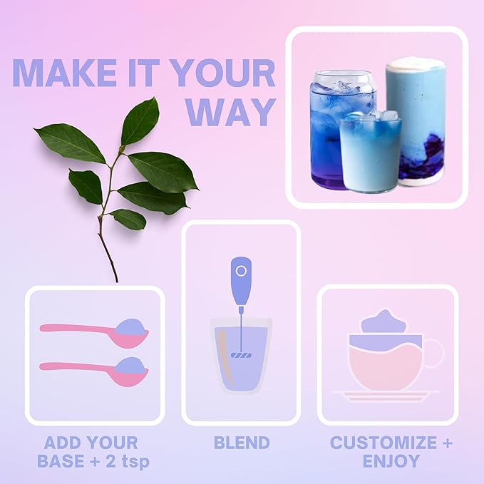 Eleven TLC, Berry Well Superfood Drink Mix, Lattes, Smoothies, Refreshers, Tea, Superfood Berry Antioxidant Support with Blue Butterfly Pea Flower, BlueSpirulina, Maca, Inulin Pre-Biotic, 21 Servings