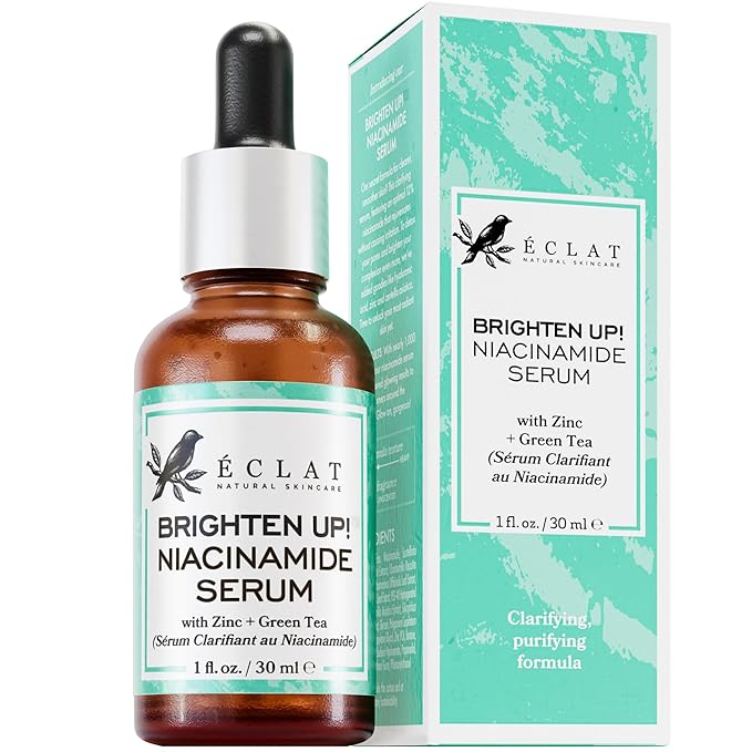 Eclat Skincare Niacinamide Serum - Pore Minimizer for Uneven Complexion - Brightening Niacinamide Serum for Face - Lightening & Moisturizing Skin Care for Dark Spots 1 fl oz