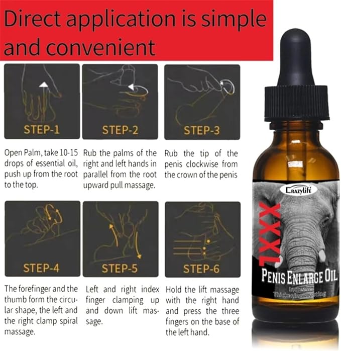 Large Size Enlarge Oil Enlarger Growth Oil Fast BIGER Thick Enlargement Gel for Men 10ML by CRAZYLIFE (3)