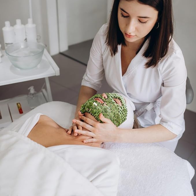 gemshan Jade Mask,100% Natural Stone Facial Mask for SPA Skincare Beauty Tools for Puffy Eyes Dark Circles