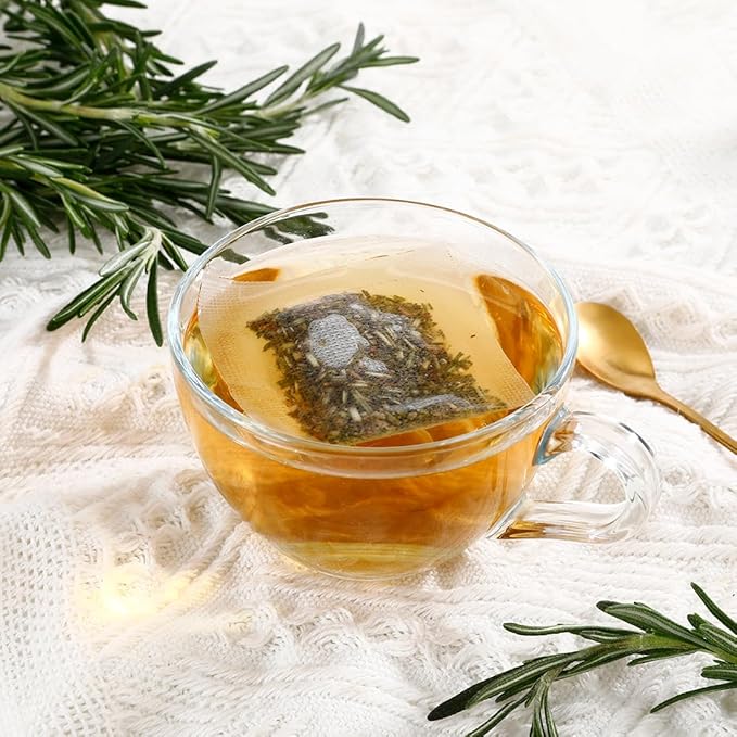 Premium Rosemary Tea Bags, 100 Teabags. Made with 100% Pure Natural Rosemary Leaves,No Additives & Caffeine Free.