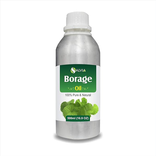 Salvia Brahmi Oil 500 ML - 100% Pure, Undiluted, Unrefined, Organic, Therapeutic Grade Aromatherapy Carrier Oil