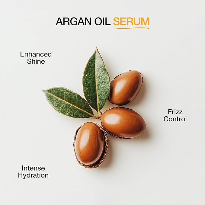 GK HAIR Global Keratin 100% Organic Argan Oil Anti Frizz Hair Serum Pack of 2 (1.69 Fl Oz/50ml) Styling Smoothing Strengthening Hydrating & Nourishing Heat Protection Shine For Frizzy Dry Damaged Hair