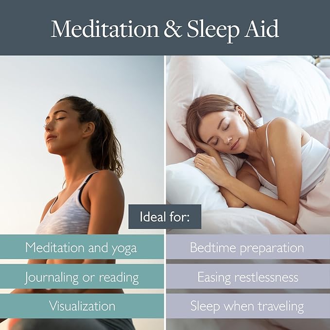 Scentered Aromatherapy Balm Stick Duo for Sleep & Meditation - Roll On Essential Oil Blends of Oud, Lavender, Ylang Ylang - Aromatherapy Gifts for Women - Sleep Well & Escape