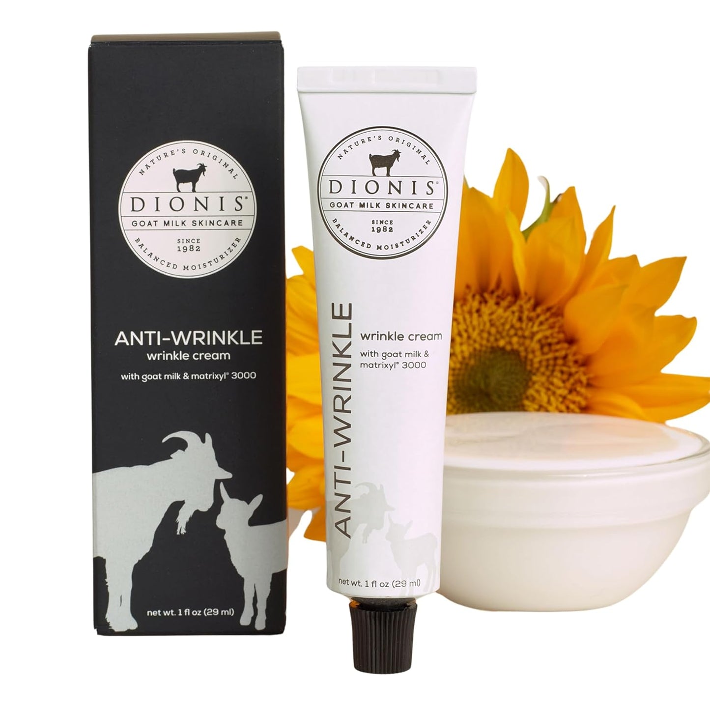 Dionis Goat Milk Skincare 1 fl oz Anti-Wrinkle Cream - Cruelty Free, Paraben Free, For All Skin Types