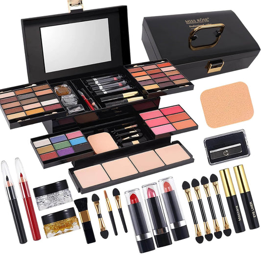 M 58 Color Professional Makeup pallet, Makeup Kit for Women Full Kit, All In One Makeup Kit Set, Makeup Gift Set for women girls (331N)