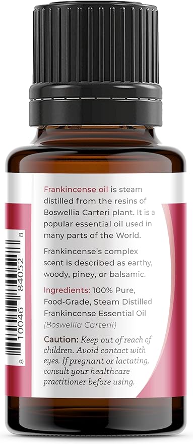 Viva Doria Frankincense Essential Oil, 100% Pure, Natural Essential Oil, Undiluted, for Aromatherapy | Food Grade, 15 mL (0.5 Fluid Ounce)