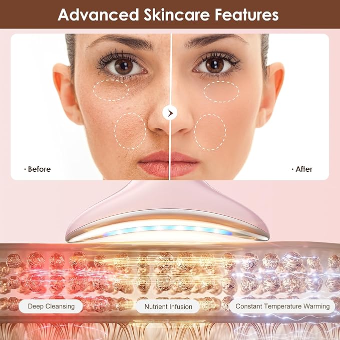 Facial and Neck Massager for Face, Neck & Eye - Skin Lifting & Firming - Wrinkle & Dark Circle Reducer - at Home Skin Care Face Sculpting Tool and Neck Massager