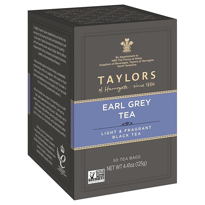 Taylors of Harrogate Earl Grey, 50 Teabags (Pack of 6)