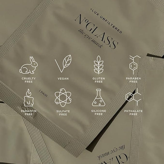 '+ Lux Unfiltered Cooling Under Eye Patches - Anti-Slip Caffeine Inflused Korean Eye Mask - Reduces Puffiness, Brightens, & Hydrates Skin - Fragrance Free, Vegan, & Cruelty Free - 10 Count