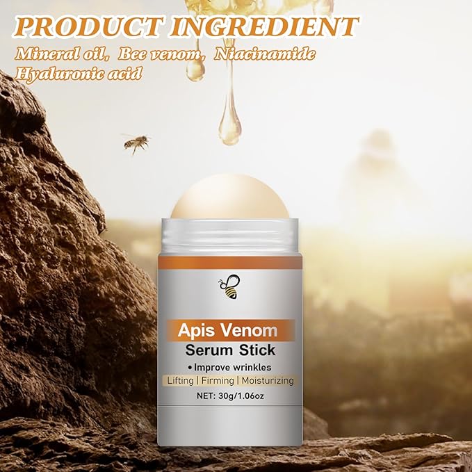 ATTDX FirmGlow Apis Venom Serum Stick, Advanced Firming & Wrinkle-Reducing Cream, Natural Serum Suitable for All Skin Types, 2 PCS