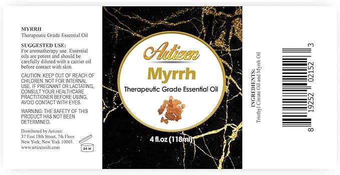 Artizen Myrrh Essential Oil - Myrrh Aromatherapy Oil (4 Fluid Ounces)