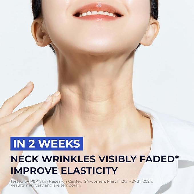 Atclinic Neck Firming Serum with Retinol & 5-Peptides – Reduce Wrinkles & Tech Neck Lines in 2 Weeks | Lightweight, Korean Skincare (1 fl oz)