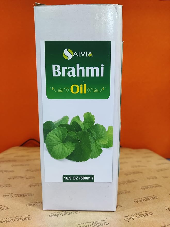 Salvia Brahmi Oil 500 ML - 100% Pure, Undiluted, Unrefined, Organic, Therapeutic Grade Aromatherapy Carrier Oil
