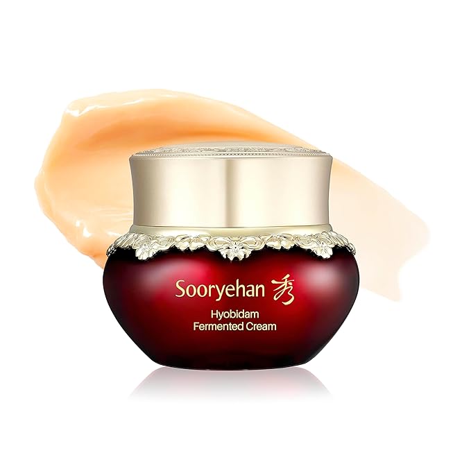 Sooryehan Hyobidam Fermented Cream (1.7fl oz) - Korean Facial Care. Face Moisturizer for Women. Wrinkle Cream for Women, Night Cream for Face with Wild Ginseng & Snow Fungus.