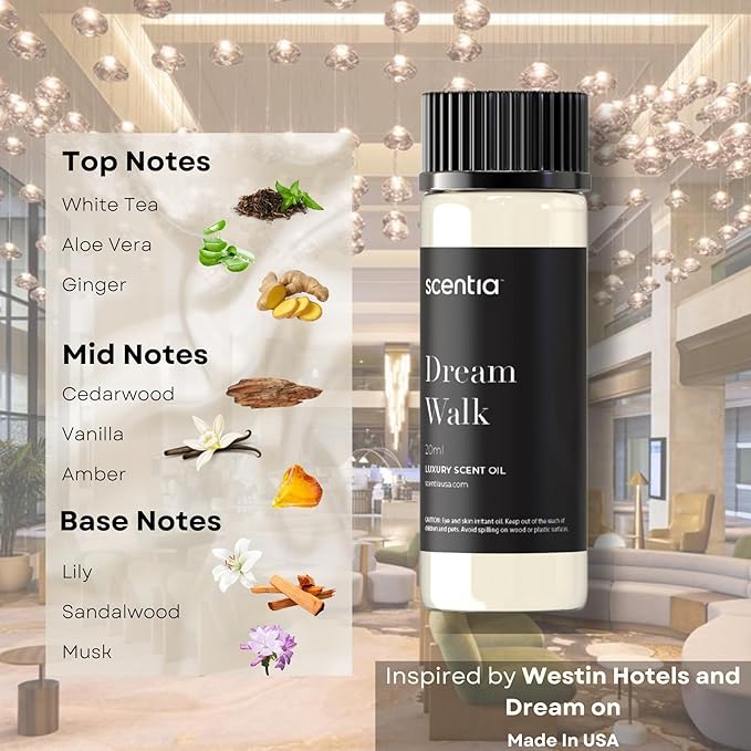 Hotel Diffuser Oil | Aromatherapy Fragrances Inspired by 5-Star Hotels | Luxurious Scents Gift Set - 3 x 20ml Bottles Set - The Edition Hotel, Ritz Carlton, Westin