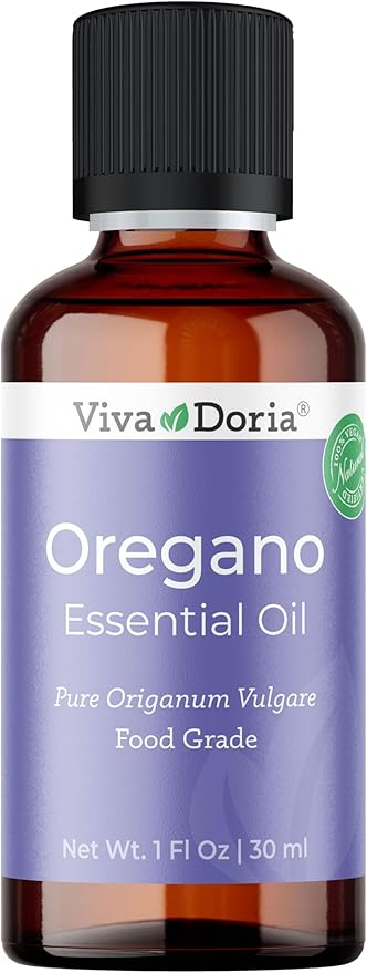 Viva Doria Oregano Essential Oil, 100% Pure, Natural Oregano Essential Oil, Undiluted, for Aromatherapy | Food Grade, 30 mL (1 Fluid Ounce)