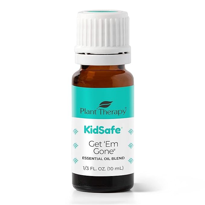Plant Therapy KidSafe Get 'Em Gone Essential Oil Blend 10 mL (1/3 oz) 100% Pure, Undiluted, Therapeutic Grade