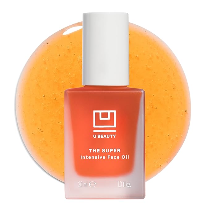 U Beauty Super Intensive Face Oil - Hydrating Hyaluronic Acid Moisturizer-Formulated with Avocado, Squalane + Jojoba Oil - Dehydrated and Aging Skin