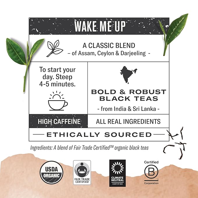 Numi Organic Black Tea Variety, 18 Tea Bags (Pack of 3), Breakfast Blend, Aged Earl Grey & Golden Chai (Packaging May Vary)