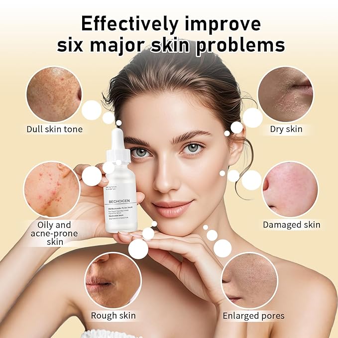 Niacinamide 10% + Zinc 1% Pore Minimizer Serum for Face, B3 Niacinamide and Hyaluronic Acid Face Serum for Women Anti Aging, Acne Control,Oil Balancing & Skin Barrier Repair,30ml