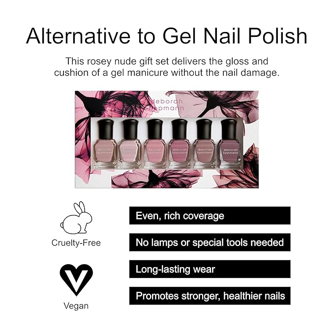 Deborah Lippmann Gel Lab Pro Nail Polish Set, Treatment Enriched Formula for Nail Health, Wear, and Shine, Vegan, No Animal Testing, 21 Free Formula