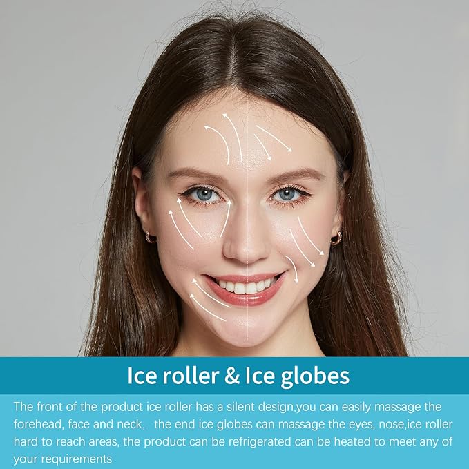 YAYU Ice Globes for Facials,Tighten Skin, Reduce Puffiness and Headaches, Enhance Circulation and Complexion (blue)