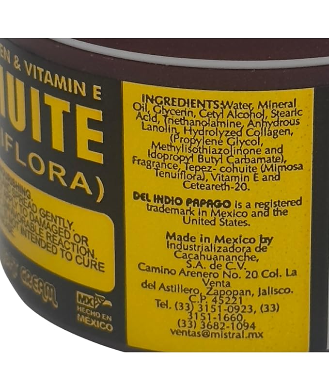 DEL INDIO PAPAGO Night Skin Cream with Tepezcohuite 60g / 2.Fl Oz