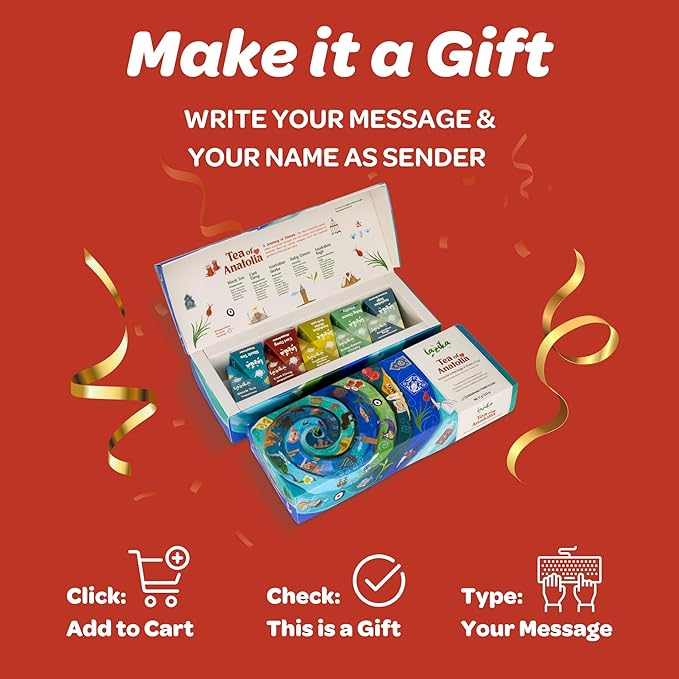 Lazika Tea Variety Pack with Lovely Presentation Box, Black, Green and Herbal Tea Sampler Gift Set, 10 Counts, Premium Collection with Pyramid Infuser Bag, Handcrafted