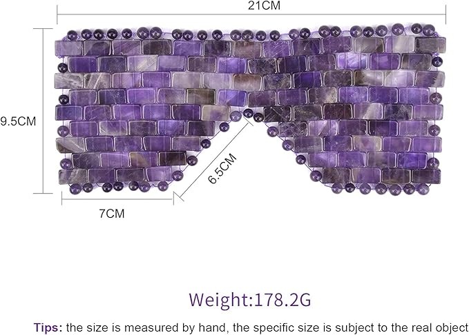 ideayard Jade Eye Mask Cooling Sleep Mask 100% All Natural Jade Stone Eye Mask for Hot & Cold Anti Aging Therapy, Headache and Migraine Relief Weighted Eye Mask