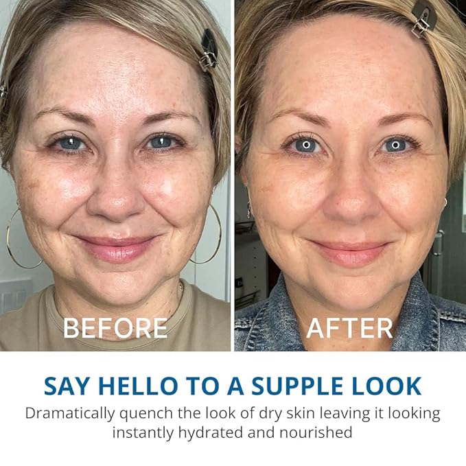 goPure Hyaluronic Acid Dramatically Dewy Serum - Hyaluronic Acid Serum for Face in a Nourishing Formula with Aloe Vera and Hibiscus Extract for Visibly Hydrated, Smoother-Looking Skin - 1 fl oz