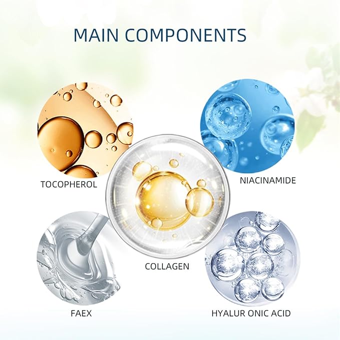 Collagen Mask Deep Hydrating Bio-Collagen Mask Overnight Collagen Sheet Masks Elasticity lmprovement Lifting Real Collagen Essence Hydrating Moisturizing Pore Minimizing Facial Mask Sheets 8 Packs