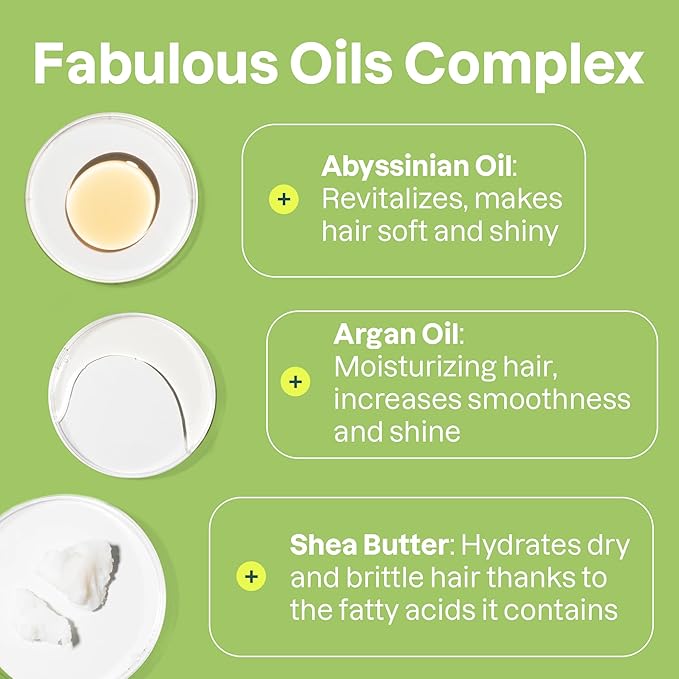 ATTITUDE Repairing Hair Mask, Nourishes and Improves Hair's Appearance, Fabulous Oils Blend, Abyssinian Oil, Argan Oil, Shea Butter, Vegan Hair Care, Pink Argan, 5 Fl Oz