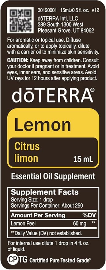 DoTerra - Lemon Essential Oil - 15 mL