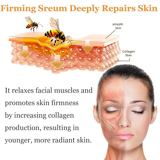 Bee Venom Firming Serum Stick - 30g Bee Venom Body Tightening Cream for Men & Women | Hydrating, Lifting & Restoring Skin Elasticity | Natural Formula for All Skin Types