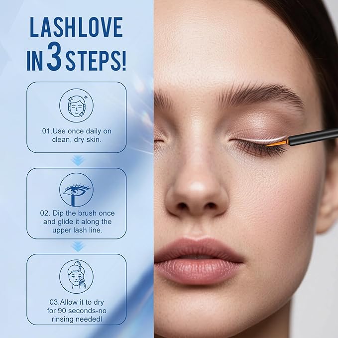 Enhancing Eyelash & Brow Serum, Advanced Formula for Fuller Lashes, 0.14 oz