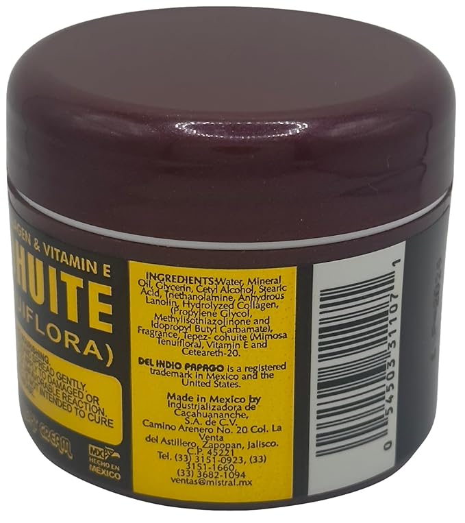 DEL INDIO PAPAGO Night Skin Cream with Tepezcohuite 60g / 2.Fl Oz