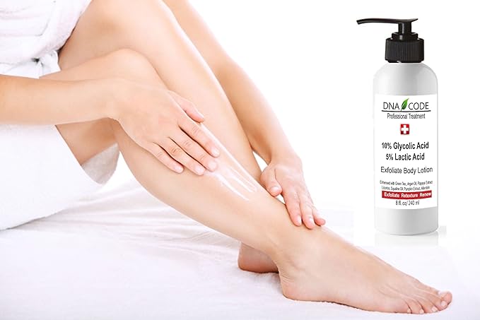 Skin Care Magic Lotion- 10% Glycolic 5% Lactic Acid Exfoliatingl Body Lotion w/Green Tea, Argan Oil, Papaya, Licorice.